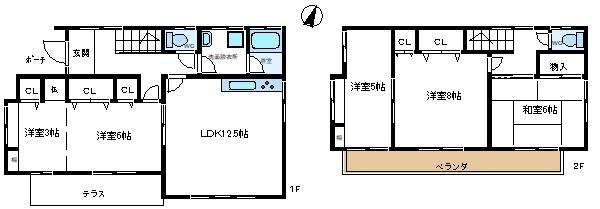 越谷市千間台西４丁目の中古一戸建