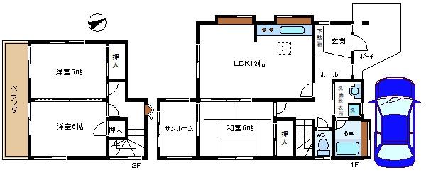 越谷市大字上間久里の中古一戸建