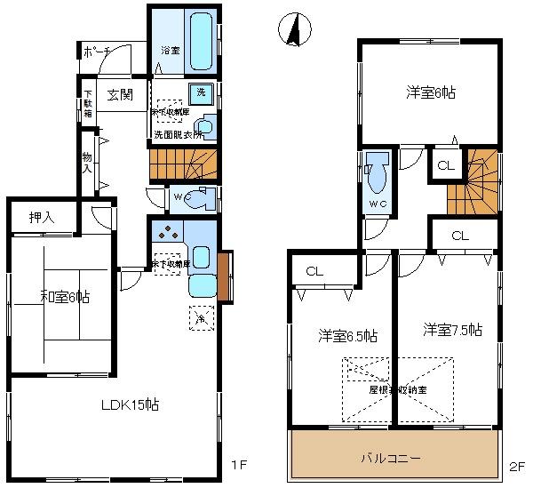 越谷市大字南荻島の中古一戸建て