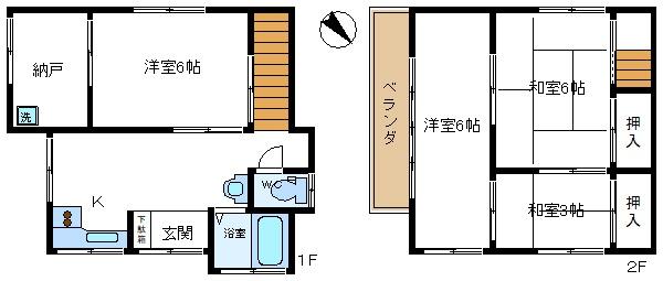 恩間新田貸家