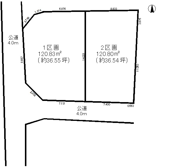 和名ケ谷　土地　1区画
