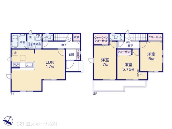 三郷市上口１丁目の新築一戸建