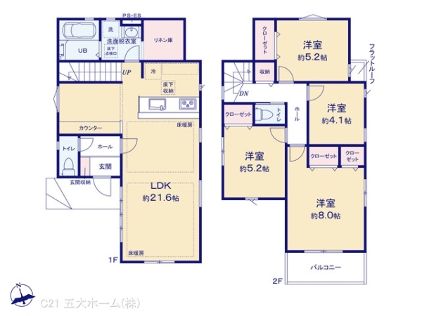 流山市松ケ丘４丁目の新築一戸建
