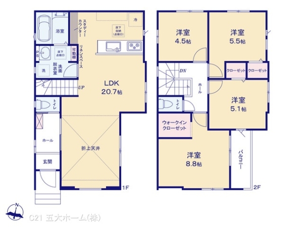 三郷市谷口の新築一戸建