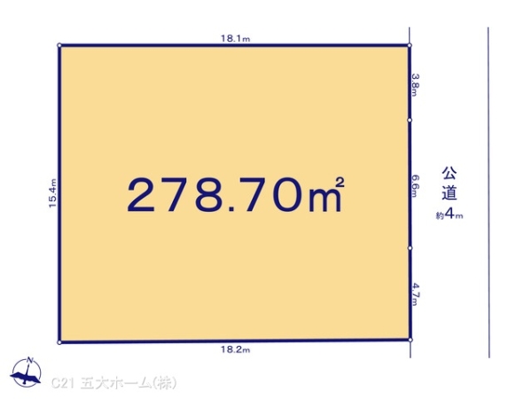 流山市江戸川台東２丁目の売土地