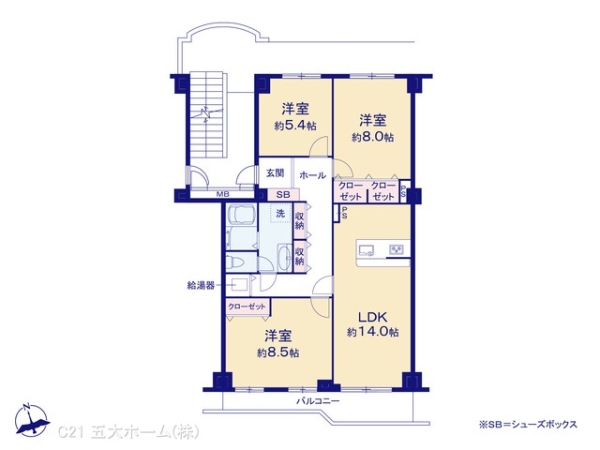 北柏ライフタウン松葉町四丁目第二団地4　1　3号棟
