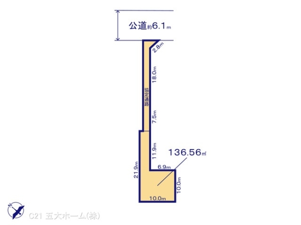 流山市鰭ケ崎の売土地