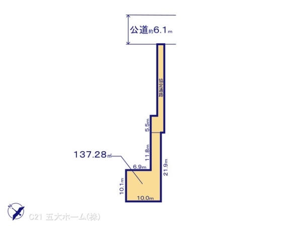 流山市鰭ケ崎の売土地