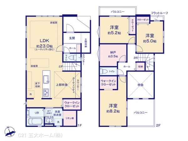 市川市本北方３丁目の新築一戸建