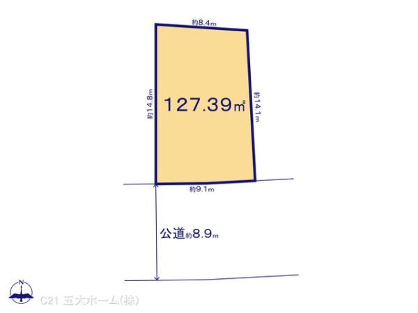 松戸市二十世紀が丘柿の木町の売土地