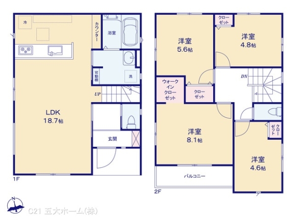 松戸市西馬橋４丁目の新築一戸建