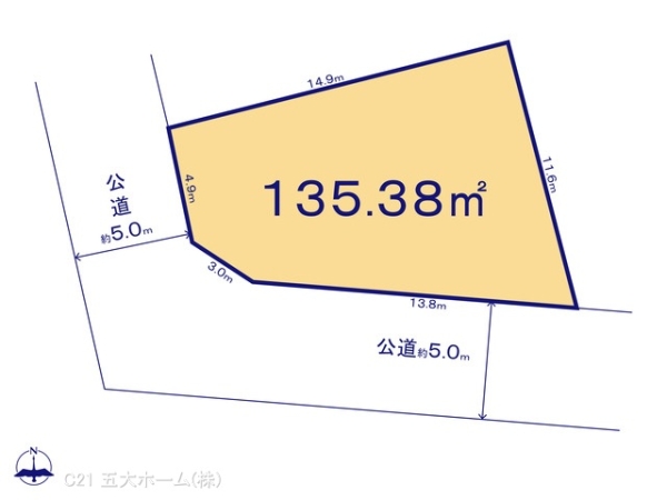 柏市戸張の土地