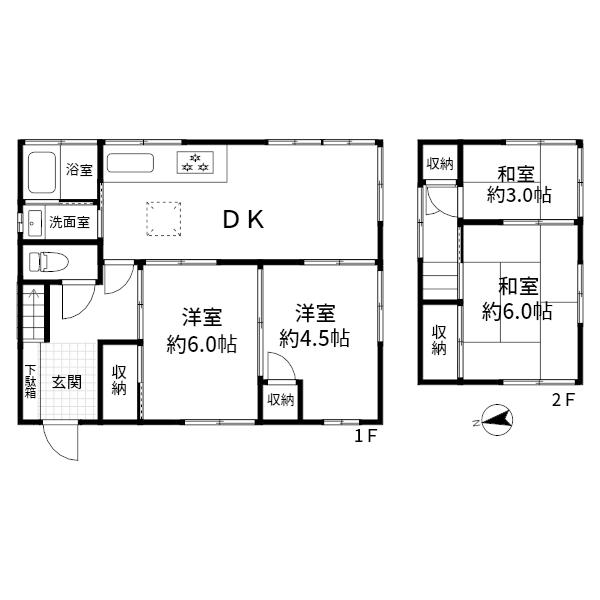 松戸市金ケ作の中古一戸建て