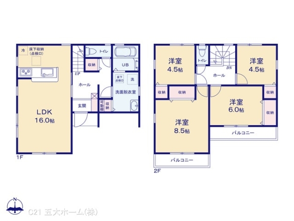 我孫子市東我孫子２丁目の新築一戸建