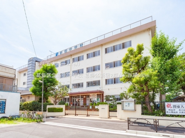 葛飾区新宿1丁目の土地(葛飾区立新宿中学校)
