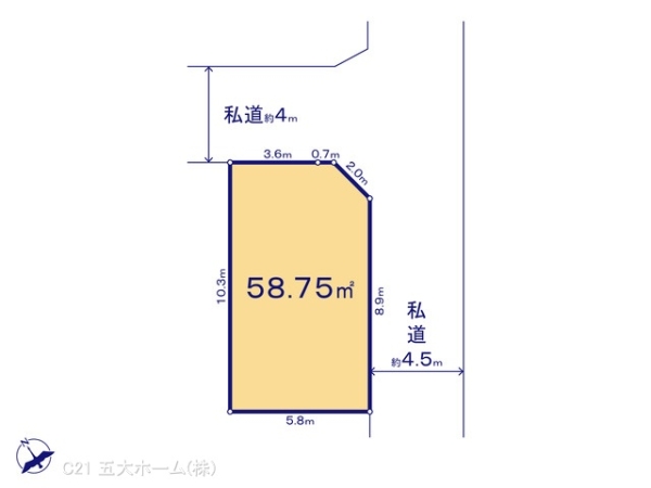 市川市大和田１丁目の売土地