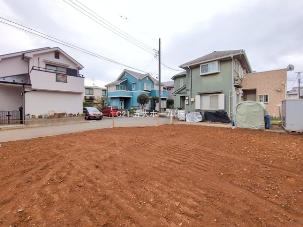 柏市花野井の土地(現地土地写真)
