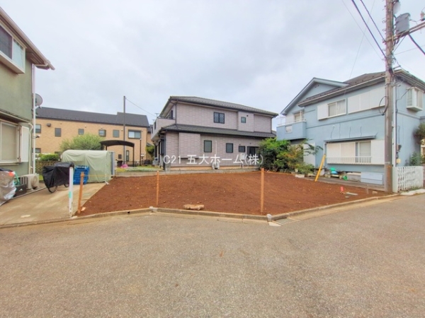 柏市花野井の土地(現地土地写真)