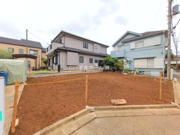 柏市花野井の土地(現地土地写真)