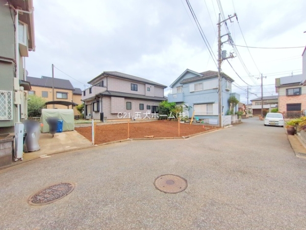 柏市花野井の土地(現地土地写真)