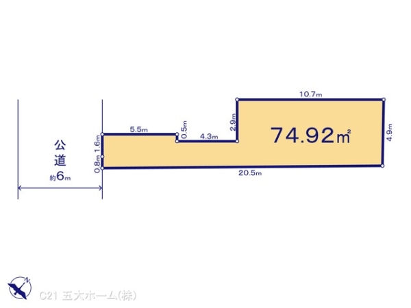 市川市福栄１丁目の土地