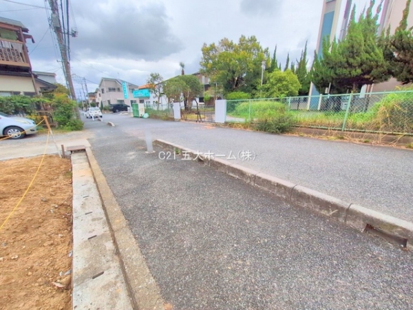 松戸市小山の土地(現地土地写真)