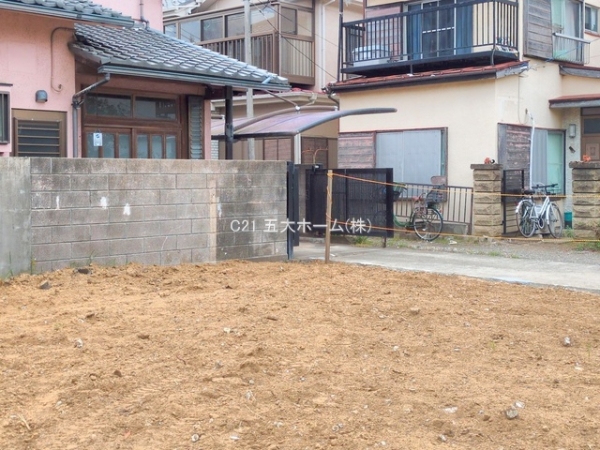 松戸市小山の土地(現地土地写真)