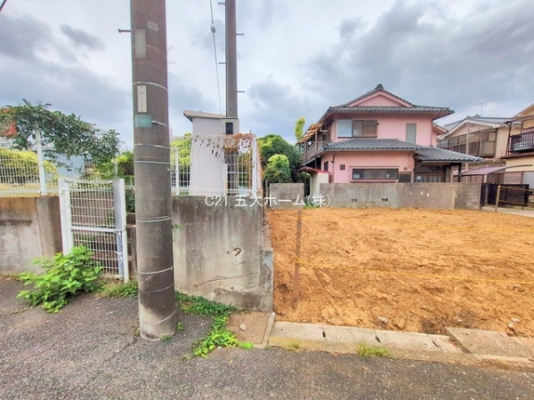 松戸市小山の土地(現地土地写真)