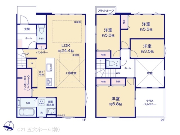 流山市平和台５丁目の新築一戸建