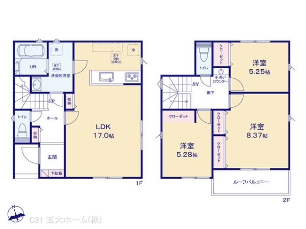 流山市松ケ丘５丁目の新築一戸建