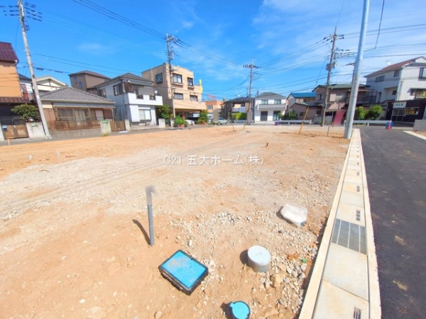 三郷市戸ケ崎5丁目の土地(現地土地写真)