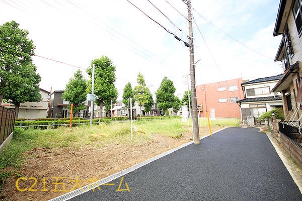 松戸市西馬橋1丁目の土地(前面道路含む現地写真)