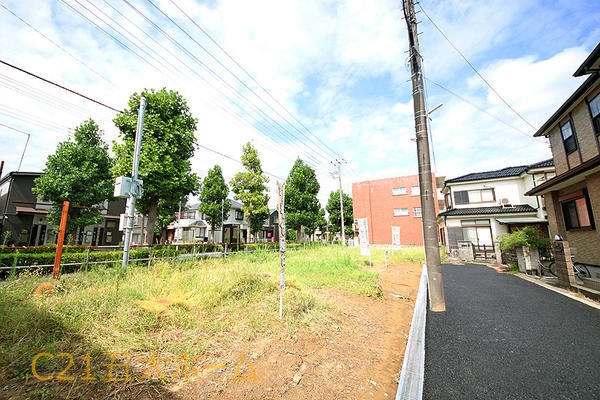松戸市西馬橋1丁目の土地(前面道路含む現地写真)