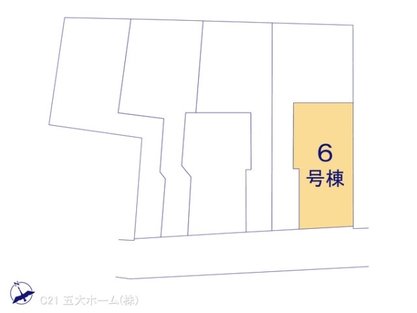 市川市新井1丁目の新築一戸建(全体区画図)