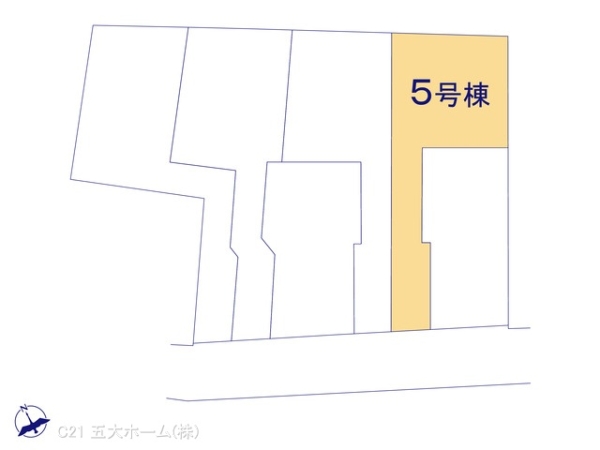 市川市新井1丁目の新築一戸建(全体区画図)