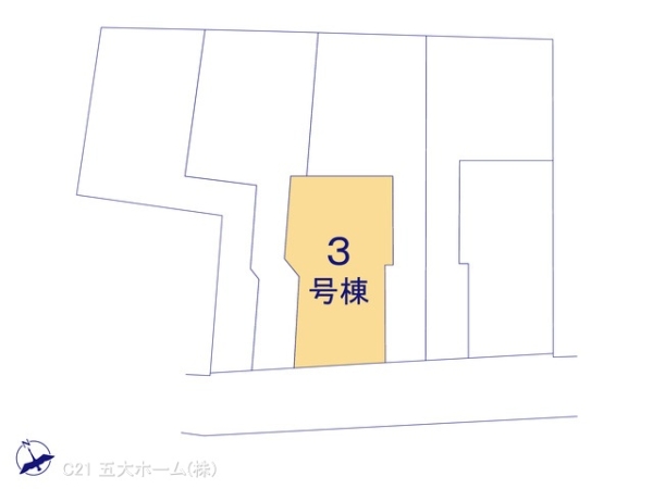 市川市新井1丁目の新築一戸建(全体区画図)