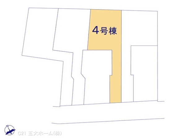 市川市新井1丁目の新築一戸建(全体区画図)