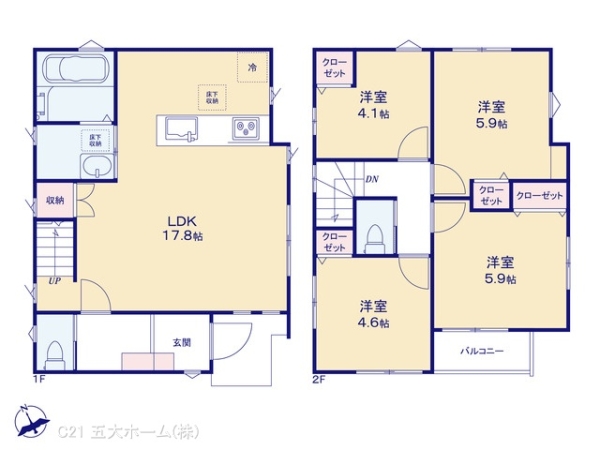 市川市新井１丁目の新築一戸建