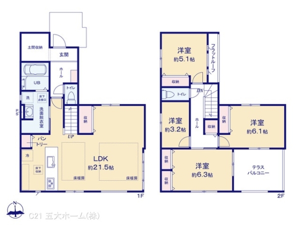 流山市松ケ丘６丁目の新築一戸建