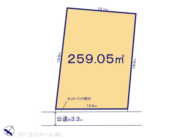 野田市上花輪の売土地