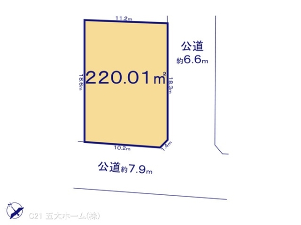 三郷市戸ケ崎１丁目の土地