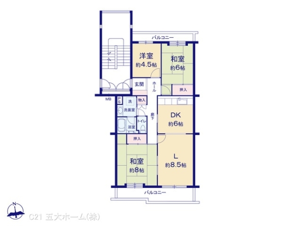 北柏ライフタウ松葉五丁目第二住宅7号棟