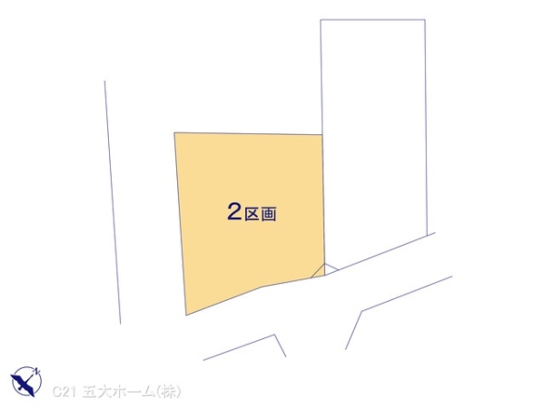 柏市逆井2丁目の土地(全体区画図)