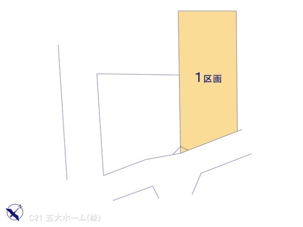 柏市逆井2丁目の土地(全体区画図)