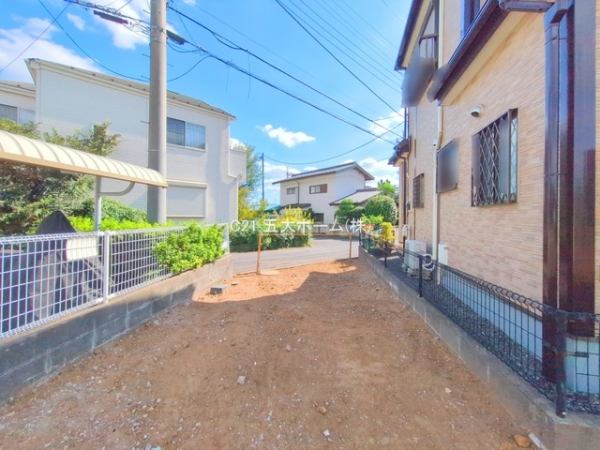 柏市花野井の土地(現地土地写真)