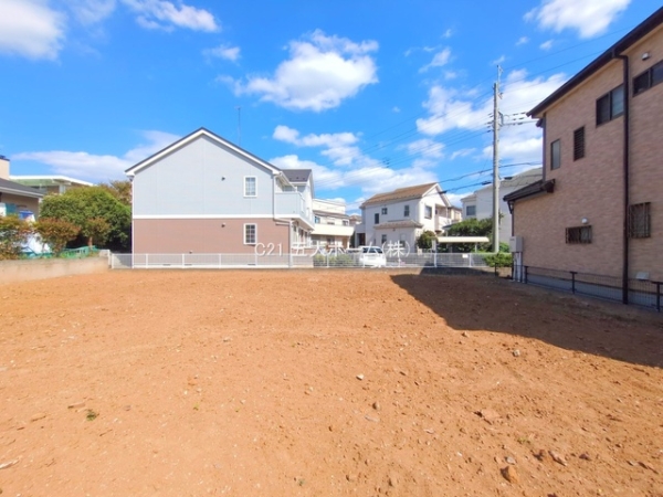 柏市花野井の土地(現地土地写真)