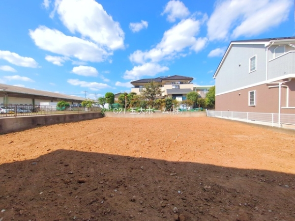柏市花野井の土地(現地土地写真)