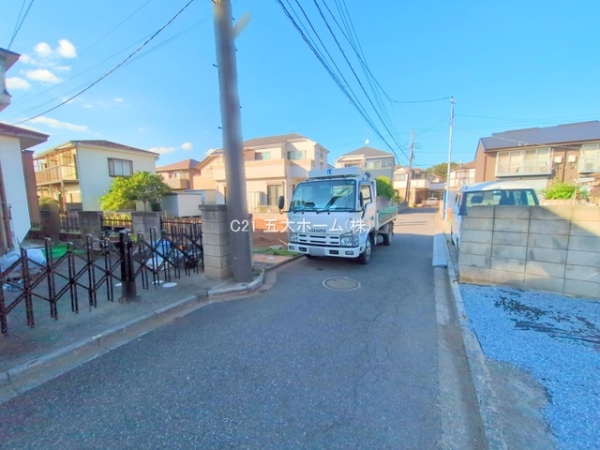 松戸市八ケ崎8丁目の土地(現地土地写真)