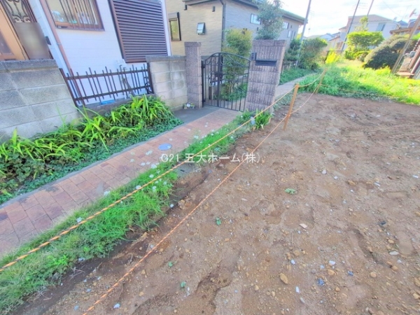 松戸市八ケ崎8丁目の土地(現地土地写真)