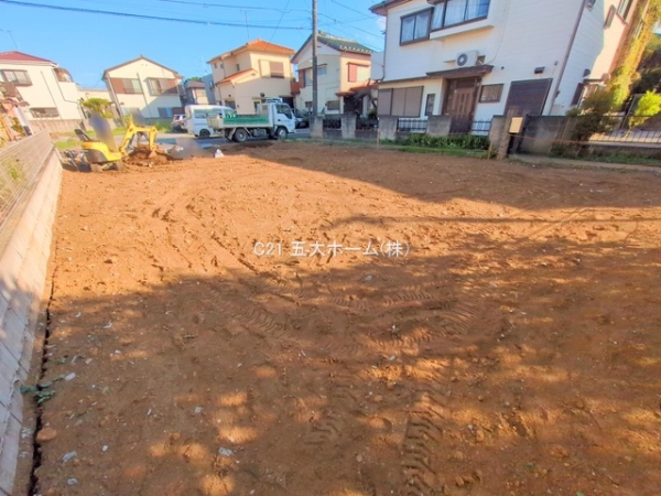 松戸市八ケ崎8丁目の土地(現地土地写真)